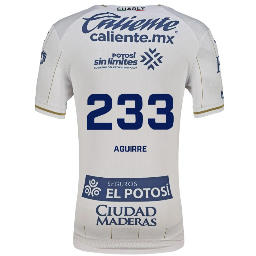 Danxen Kinderen Francisco Aguirre #233 Wit Blauw Uitshirt Uittenue 2026/27 T-Shirt België