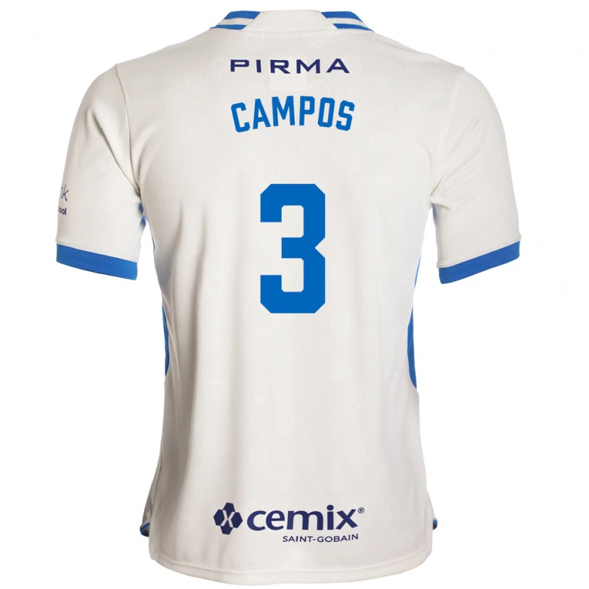 Danxen Kinderen Omar Campos #3 Wit Blauw Rood Uitshirt Uittenue 2026/27 T-Shirt België