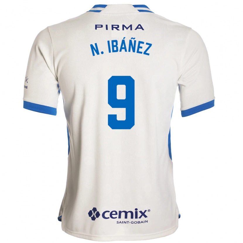 Danxen Kinderen Nicolás Ibáñez #9 Wit Blauw Rood Uitshirt Uittenue 2026/27 T-Shirt België