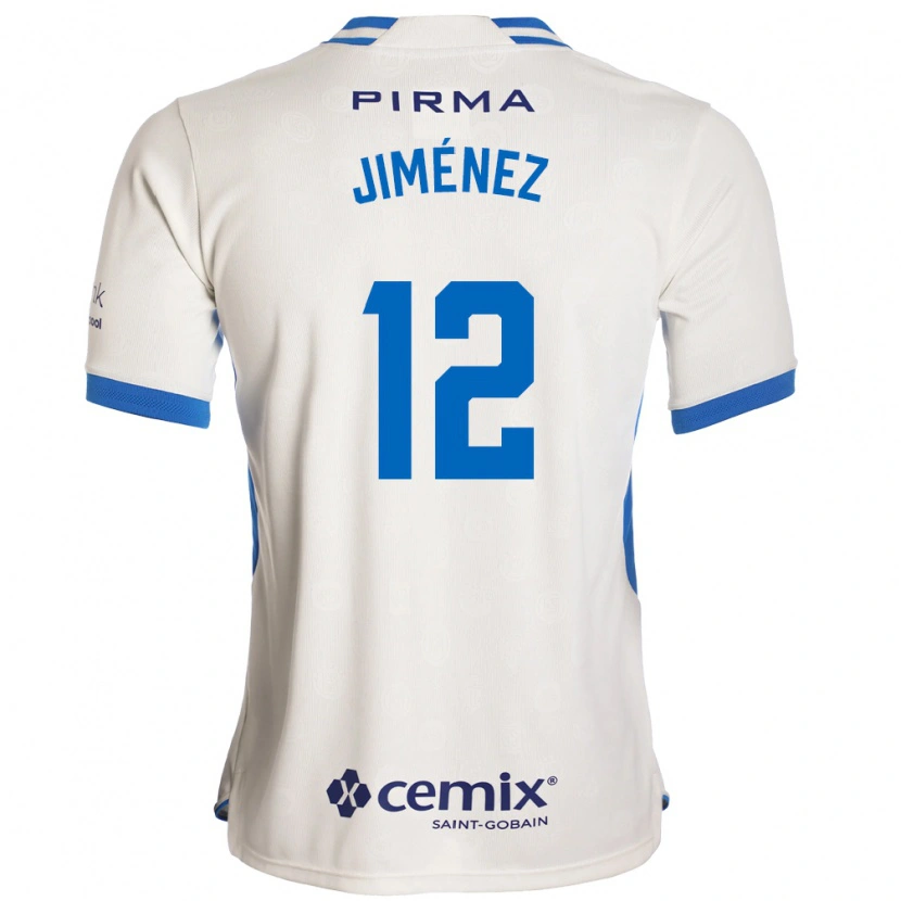 Danxen Kinderen Luis Jiménez #12 Wit Blauw Rood Uitshirt Uittenue 2026/27 T-Shirt België