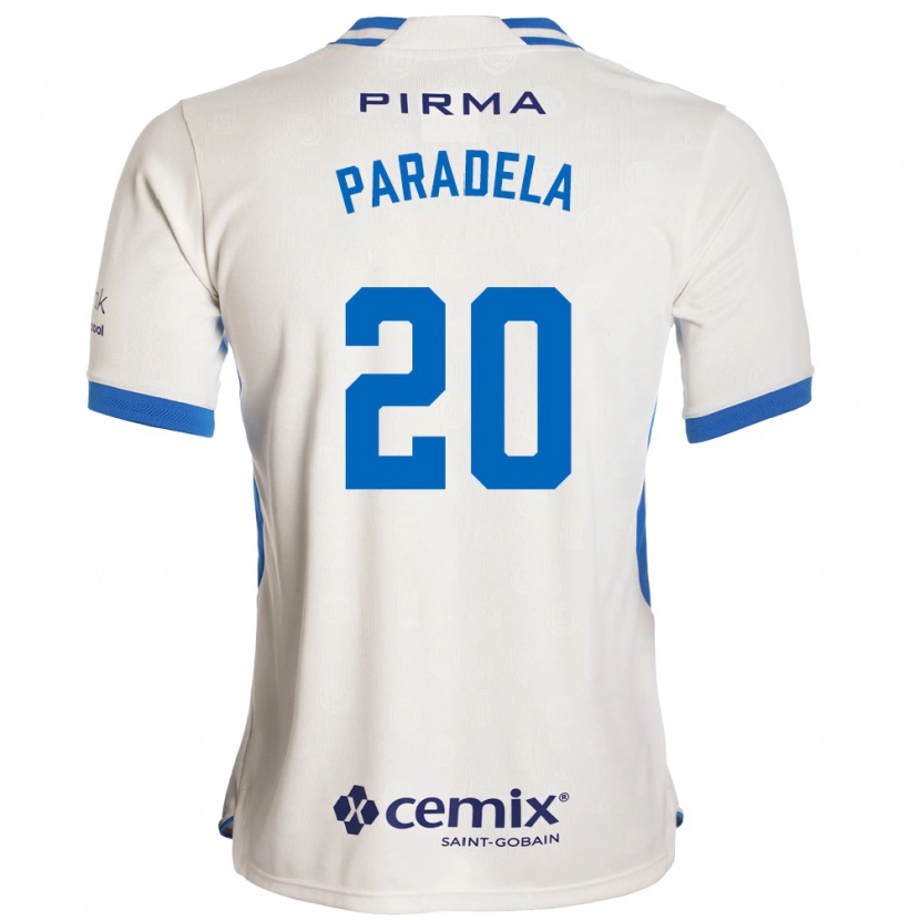 Danxen Kinderen José Paradela #20 Wit Blauw Rood Uitshirt Uittenue 2026/27 T-Shirt België
