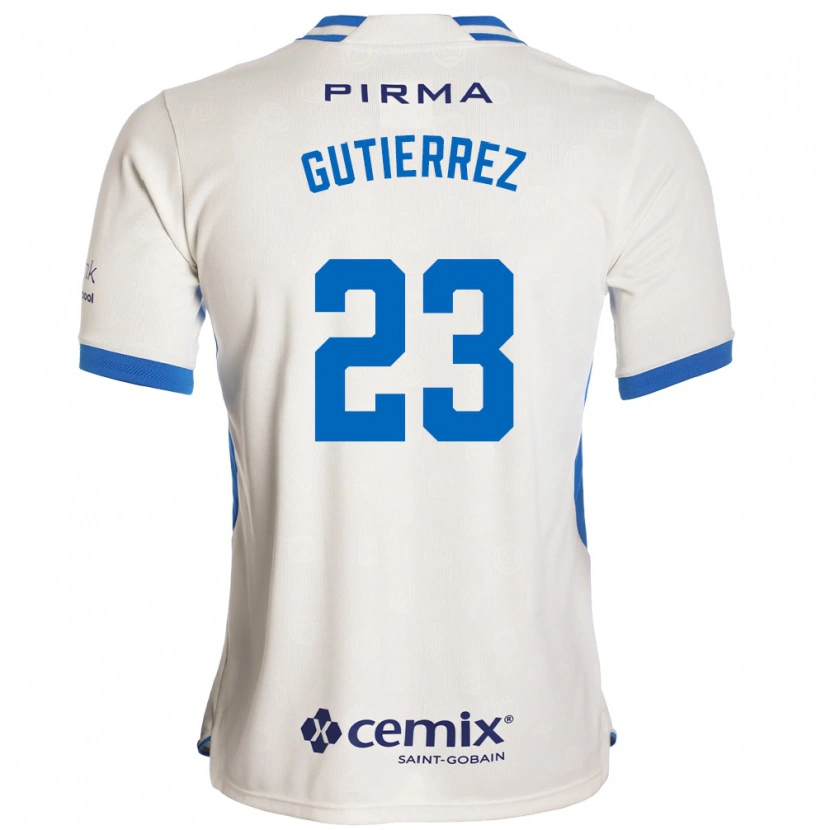 Danxen Kinderen Ivonne Gutierrez #23 Wit Blauw Rood Uitshirt Uittenue 2026/27 T-Shirt België
