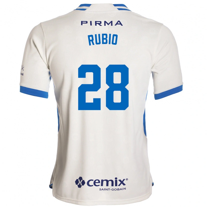 Danxen Kinderen Raymundo Rubio #28 Wit Blauw Rood Uitshirt Uittenue 2026/27 T-Shirt België