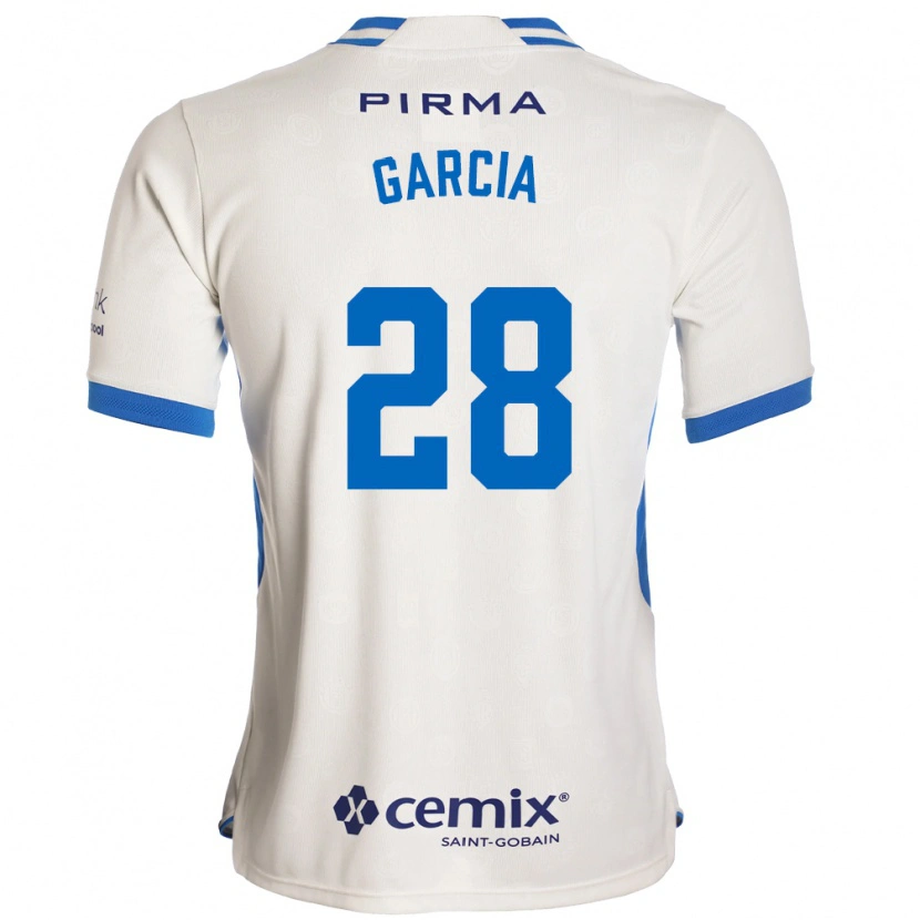 Danxen Kinderen Ana Garcia #28 Wit Blauw Rood Uitshirt Uittenue 2026/27 T-Shirt België
