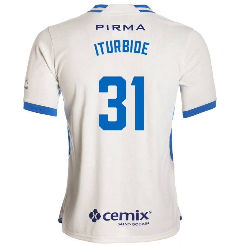 Danxen Kinderen Luis Iturbide #31 Wit Blauw Rood Uitshirt Uittenue 2026/27 T-Shirt België