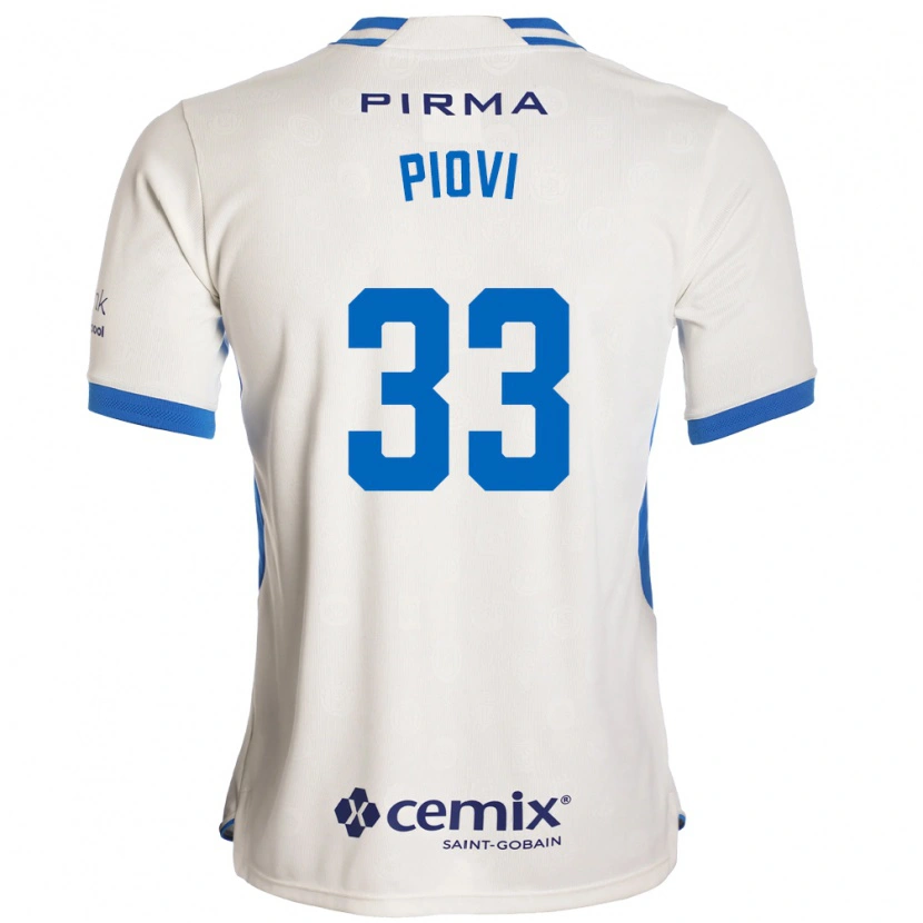 Danxen Kinderen Gonzalo Piovi #33 Wit Blauw Rood Uitshirt Uittenue 2026/27 T-Shirt België