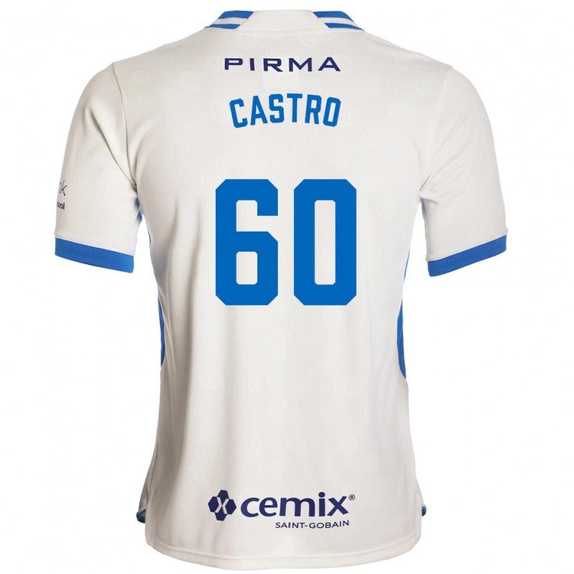 Danxen Kinderen Ariel Castro #60 Wit Blauw Rood Uitshirt Uittenue 2026/27 T-Shirt België