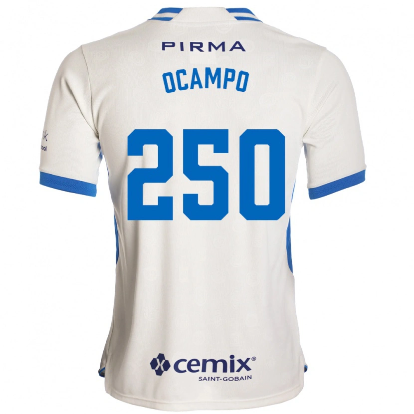 Danxen Kinderen Diego Ocampo #250 Wit Blauw Rood Uitshirt Uittenue 2026/27 T-Shirt België