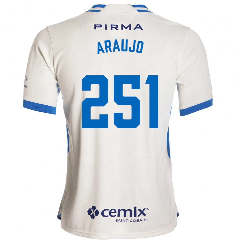 Danxen Kinderen Francisco Araujo #251 Wit Blauw Rood Uitshirt Uittenue 2026/27 T-Shirt België