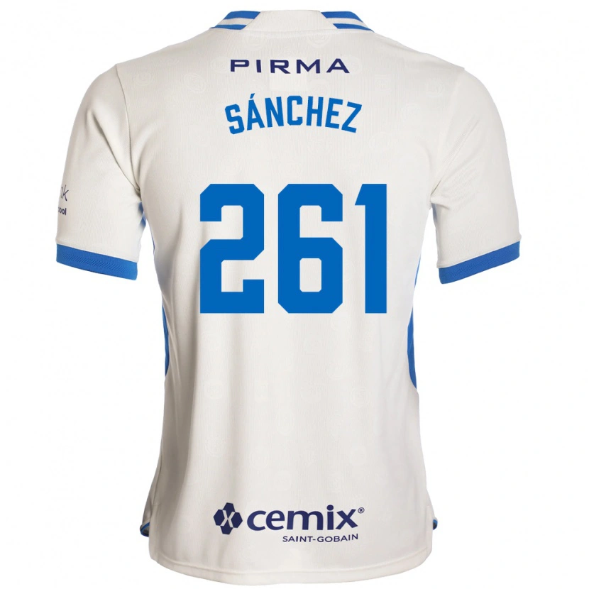 Danxen Kinderen Paulo Sánchez #261 Wit Blauw Rood Uitshirt Uittenue 2026/27 T-Shirt België