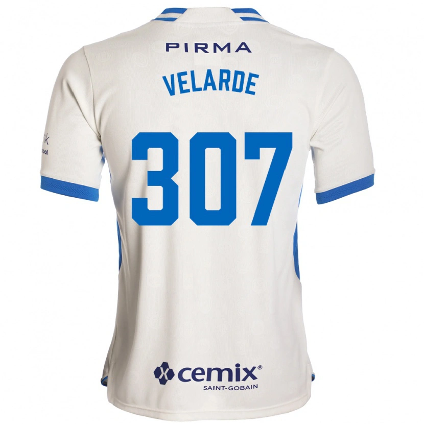 Danxen Kinderen Juan Velarde #307 Wit Blauw Rood Uitshirt Uittenue 2026/27 T-Shirt België