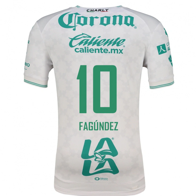 Danxen Kinderen Franco Fagúndez #10 Lichtgroen Wit Uitshirt Uittenue 2026/27 T-Shirt België