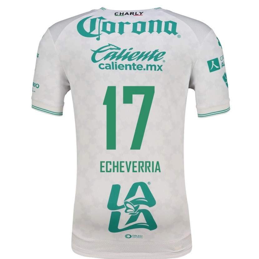 Danxen Kinderen Emmanuel Echeverría #17 Lichtgroen Wit Uitshirt Uittenue 2026/27 T-Shirt België
