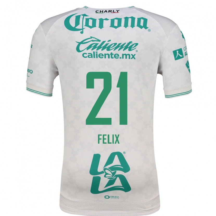 Danxen Kinderen Judith Félix #21 Lichtgroen Wit Uitshirt Uittenue 2026/27 T-Shirt België