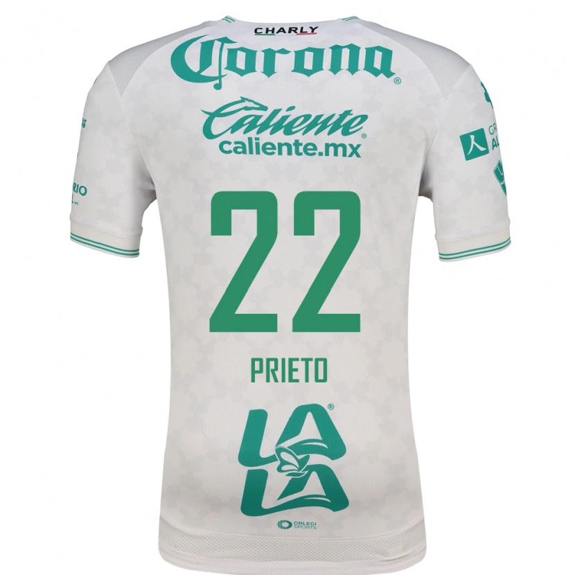 Danxen Kinderen Ronaldo Prieto #22 Lichtgroen Wit Uitshirt Uittenue 2026/27 T-Shirt België