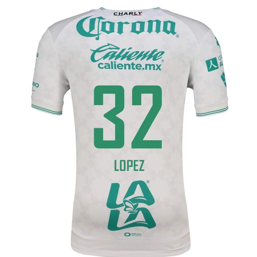 Danxen Kinderen Raúl López #32 Lichtgroen Wit Uitshirt Uittenue 2026/27 T-Shirt België