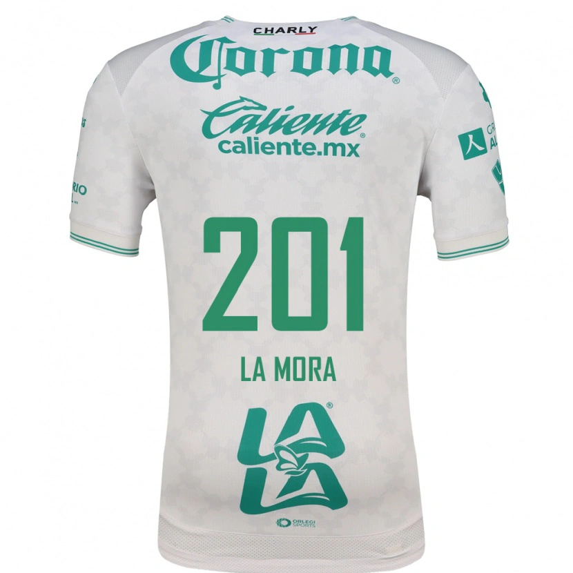 Danxen Kinderen Luis De La Mora #201 Lichtgroen Wit Uitshirt Uittenue 2026/27 T-Shirt België