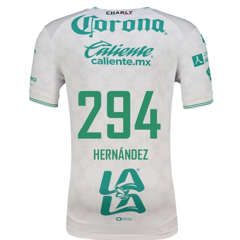 Danxen Kinderen Matías Hernández #294 Lichtgroen Wit Uitshirt Uittenue 2026/27 T-Shirt België