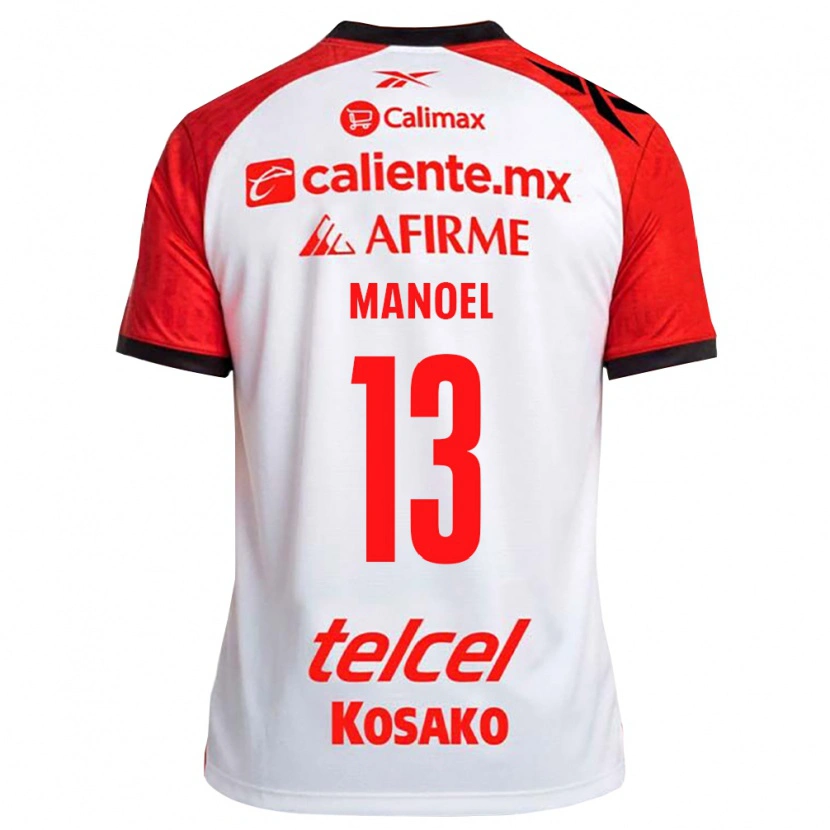Danxen Kinderen Elias Manoel #13 Wit Zwart Rood Uitshirt Uittenue 2026/27 T-Shirt België