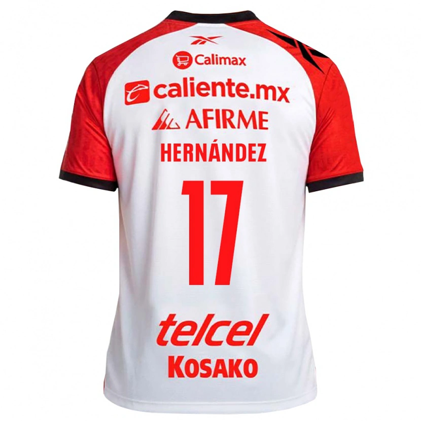 Danxen Kinderen Rubén Hernández #17 Wit Zwart Rood Uitshirt Uittenue 2026/27 T-Shirt België