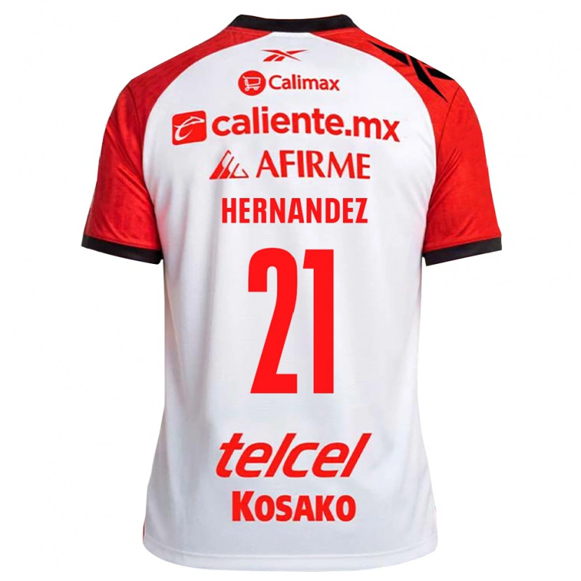Danxen Kinderen Inglis Hernandez #21 Wit Zwart Rood Uitshirt Uittenue 2026/27 T-Shirt België