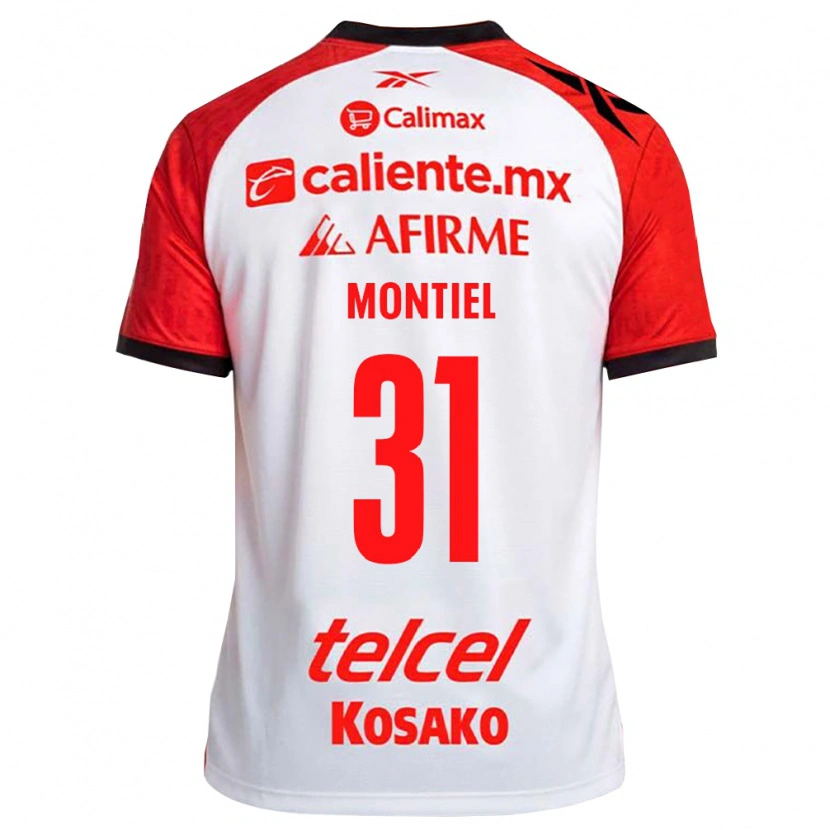 Danxen Kinderen Abril Montiel #31 Wit Zwart Rood Uitshirt Uittenue 2026/27 T-Shirt België