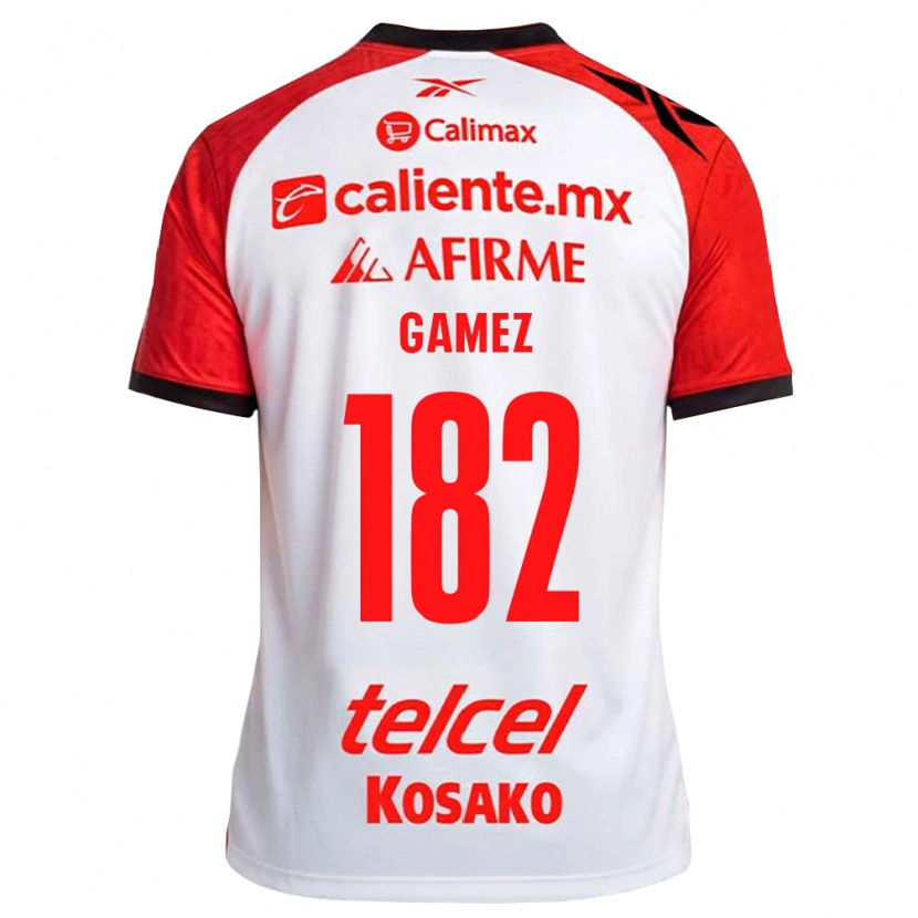 Danxen Kinderen Mark Gamez #182 Wit Zwart Rood Uitshirt Uittenue 2026/27 T-Shirt België