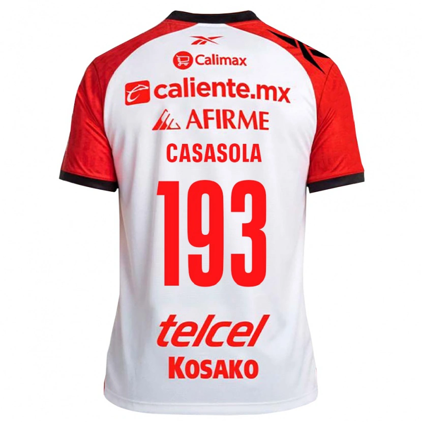 Danxen Kinderen Axel Casasola #193 Wit Zwart Rood Uitshirt Uittenue 2026/27 T-Shirt België