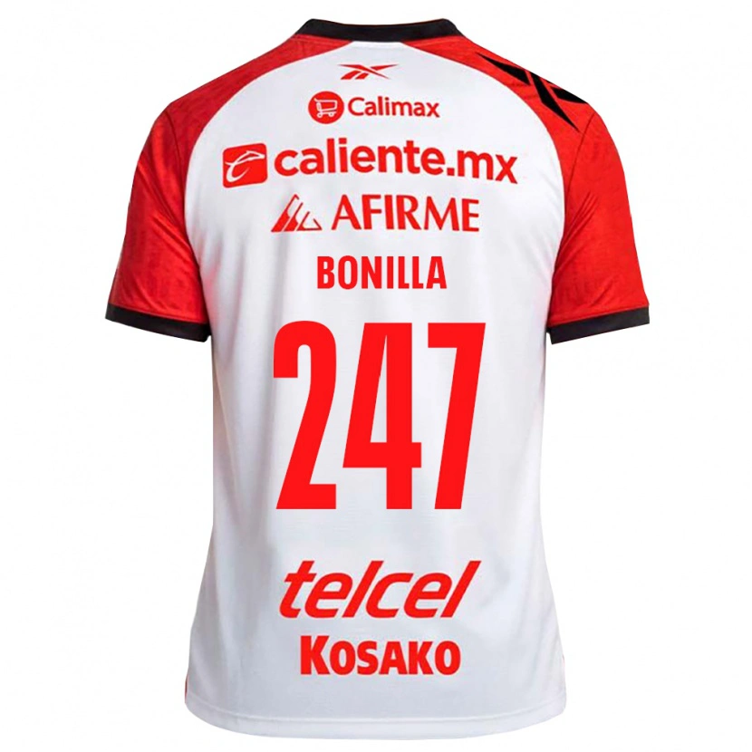 Danxen Kinderen Martín Bonilla #247 Wit Zwart Rood Uitshirt Uittenue 2026/27 T-Shirt België