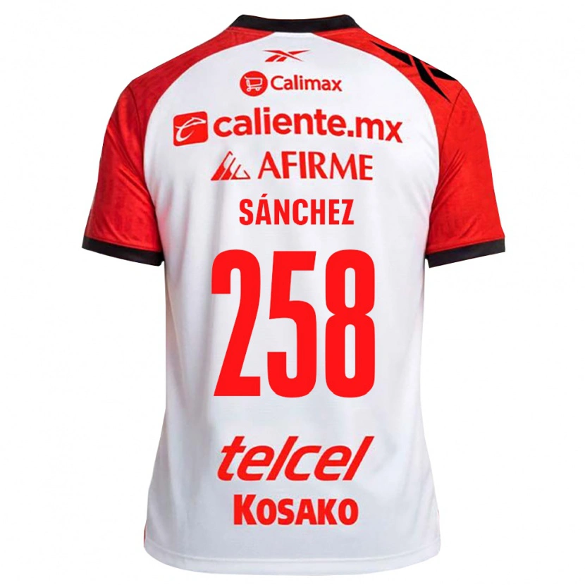 Danxen Kinderen Edgar Sánchez #258 Wit Zwart Rood Uitshirt Uittenue 2026/27 T-Shirt België