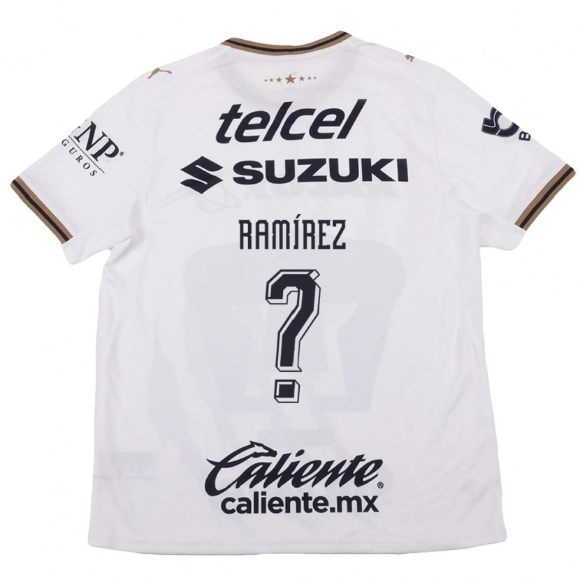 Danxen Kinderen Ricardo Ramírez #0 Wit Zwart Bruin Uitshirt Uittenue 2026/27 T-Shirt België