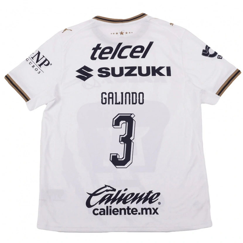 Danxen Kinderen Ricardo Galindo #3 Wit Zwart Bruin Uitshirt Uittenue 2026/27 T-Shirt België