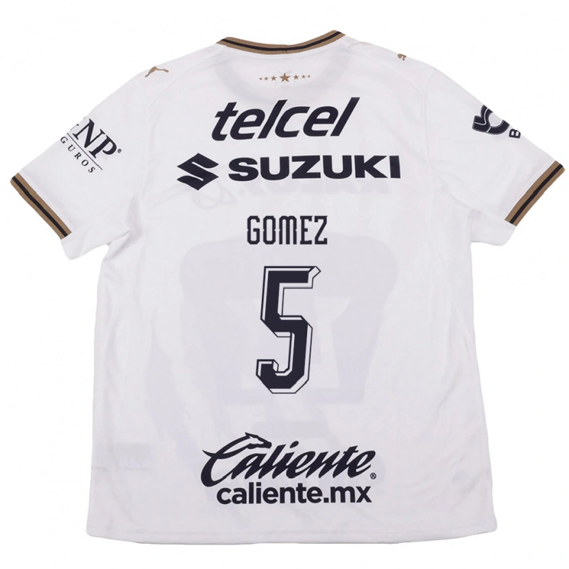 Danxen Kinderen Kimberli Gomez #5 Wit Zwart Bruin Uitshirt Uittenue 2026/27 T-Shirt België