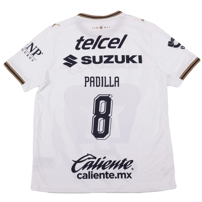 Danxen Kinderen Dania Padilla #8 Wit Zwart Bruin Uitshirt Uittenue 2026/27 T-Shirt België