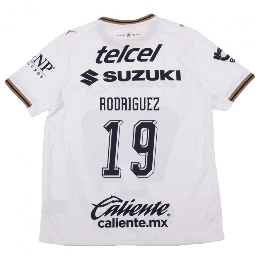 Danxen Kinderen Yaneisy Rodriguez #19 Wit Zwart Bruin Uitshirt Uittenue 2026/27 T-Shirt België