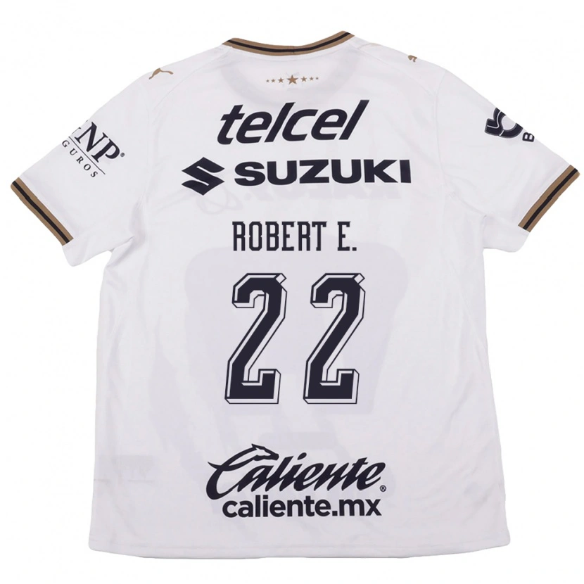 Danxen Kinderen Robert Ergas #22 Wit Zwart Bruin Uitshirt Uittenue 2026/27 T-Shirt België