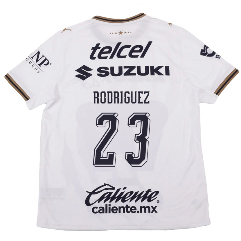 Danxen Kinderen Catherine Rodriguez #23 Wit Zwart Bruin Uitshirt Uittenue 2026/27 T-Shirt België
