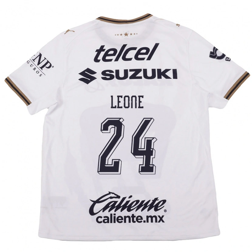 Danxen Kinderen Tony Leone #24 Wit Zwart Bruin Uitshirt Uittenue 2026/27 T-Shirt België