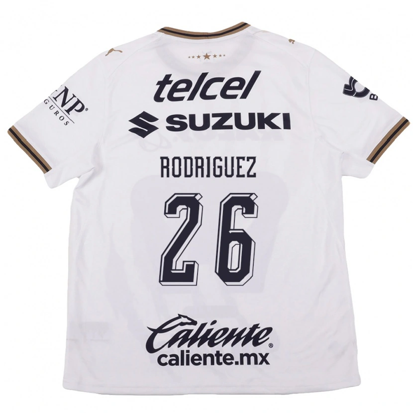 Danxen Kinderen Lucia Rodriguez #26 Wit Zwart Bruin Uitshirt Uittenue 2026/27 T-Shirt België