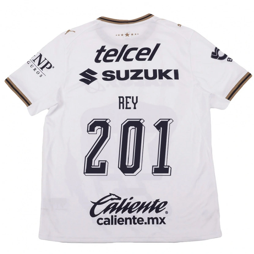 Danxen Kinderen Santiago Rey #201 Wit Zwart Bruin Uitshirt Uittenue 2026/27 T-Shirt België