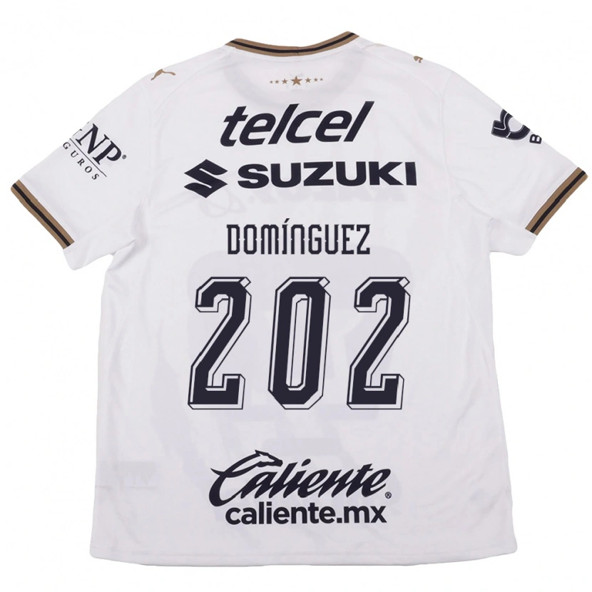 Danxen Kinderen Julio Domínguez #202 Wit Zwart Bruin Uitshirt Uittenue 2026/27 T-Shirt België