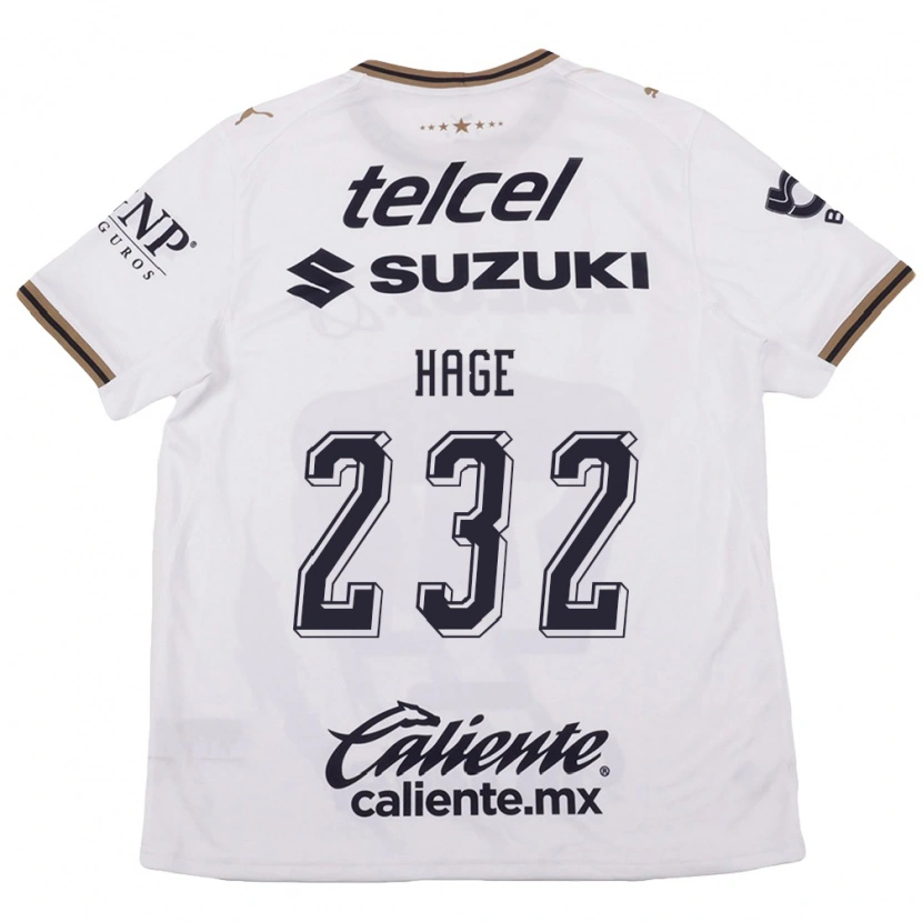 Danxen Kinderen Dayub Hage #232 Wit Zwart Bruin Uitshirt Uittenue 2026/27 T-Shirt België