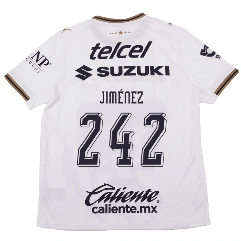 Danxen Kinderen Axel Jiménez #242 Wit Zwart Bruin Uitshirt Uittenue 2026/27 T-Shirt België