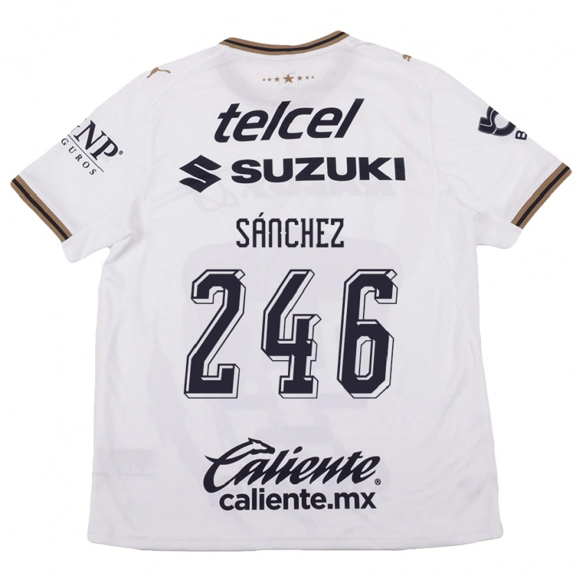 Danxen Kinderen Oswaldo Sánchez #246 Wit Zwart Bruin Uitshirt Uittenue 2026/27 T-Shirt België
