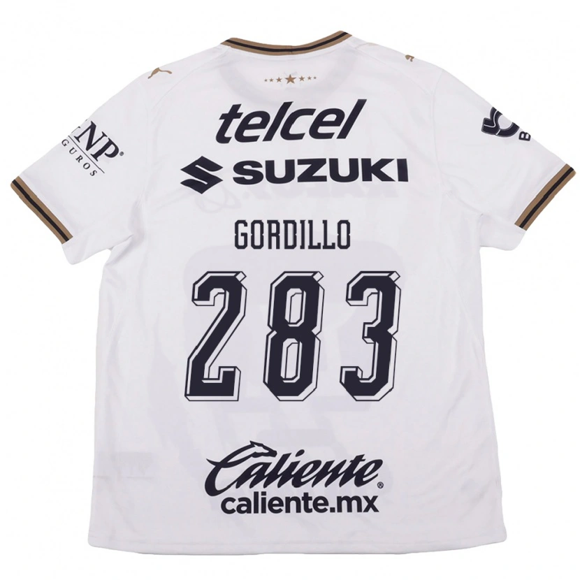 Danxen Kinderen Luis Gordillo #283 Wit Zwart Bruin Uitshirt Uittenue 2026/27 T-Shirt België