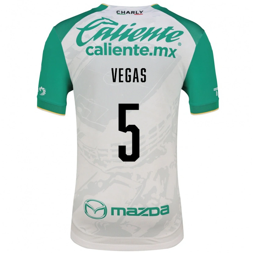 Danxen Kinderen Sebastián Vegas #5 Lichtgroen Wit Uitshirt Uittenue 2026/27 T-Shirt België
