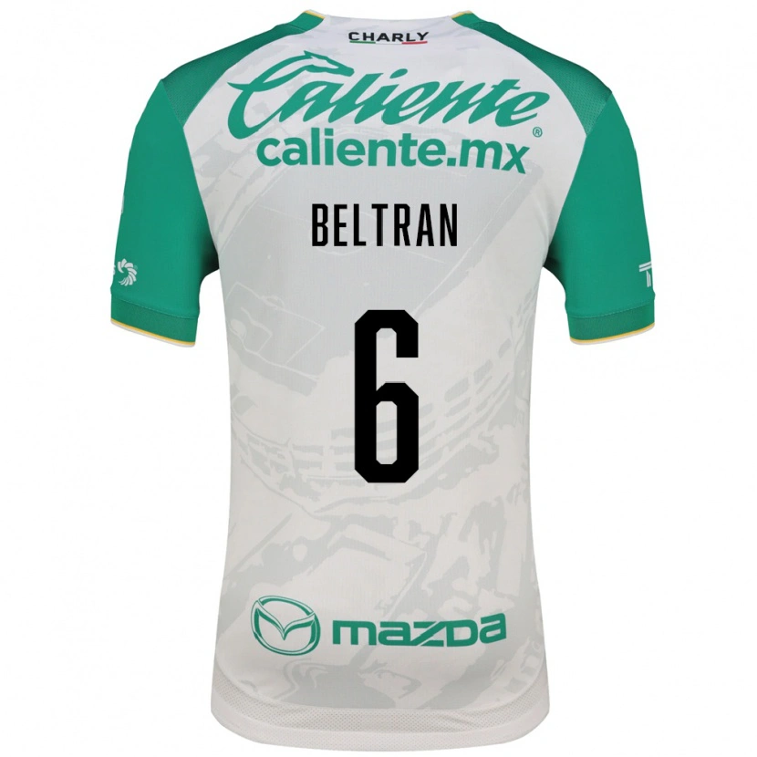 Danxen Kinderen Fernando Beltrán #6 Lichtgroen Wit Uitshirt Uittenue 2026/27 T-Shirt België