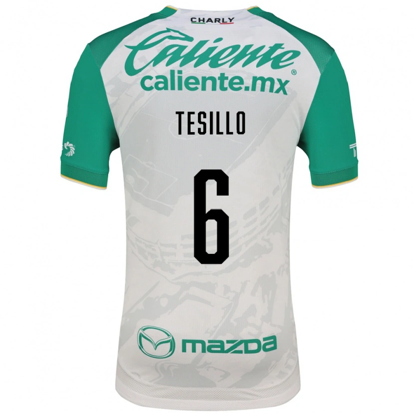 Danxen Kinderen William Tesillo #6 Lichtgroen Wit Uitshirt Uittenue 2026/27 T-Shirt België