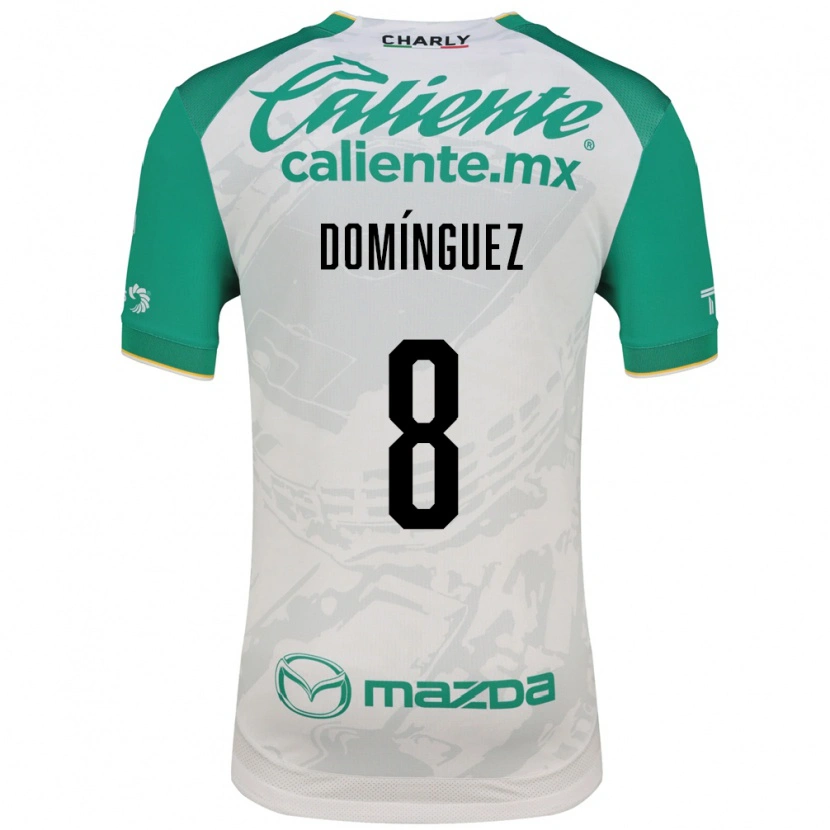 Danxen Kinderen Juan Domínguez #8 Lichtgroen Wit Uitshirt Uittenue 2026/27 T-Shirt België