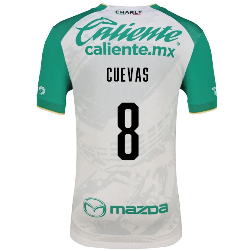 Danxen Kinderen Lucero Cuevas #8 Lichtgroen Wit Uitshirt Uittenue 2026/27 T-Shirt België